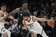 约基奇26中7爱德华兹17分 掘金不敌森林狼总分1-2